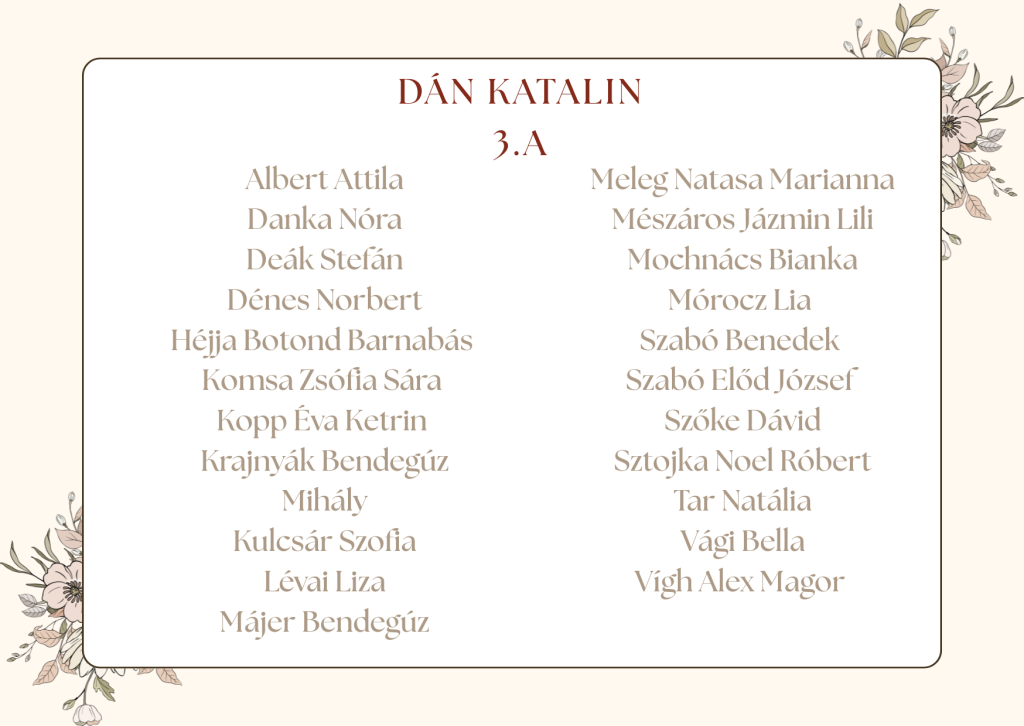 3a Osztaly
