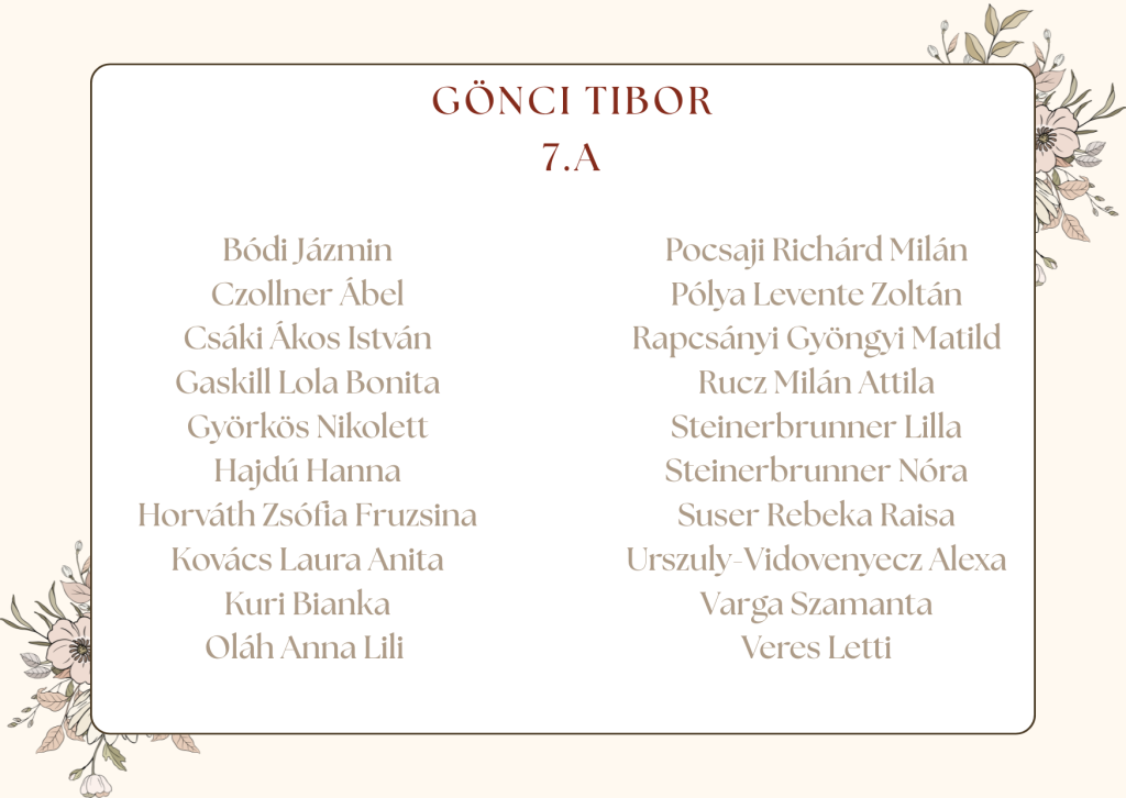 7a Osztaly