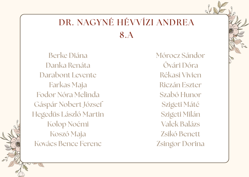 8a Osztaly