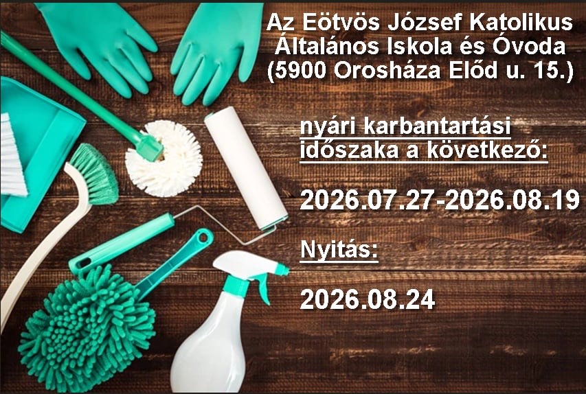 Nyári karbantartási időszak